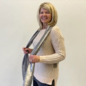Pale pink sparkle sweater